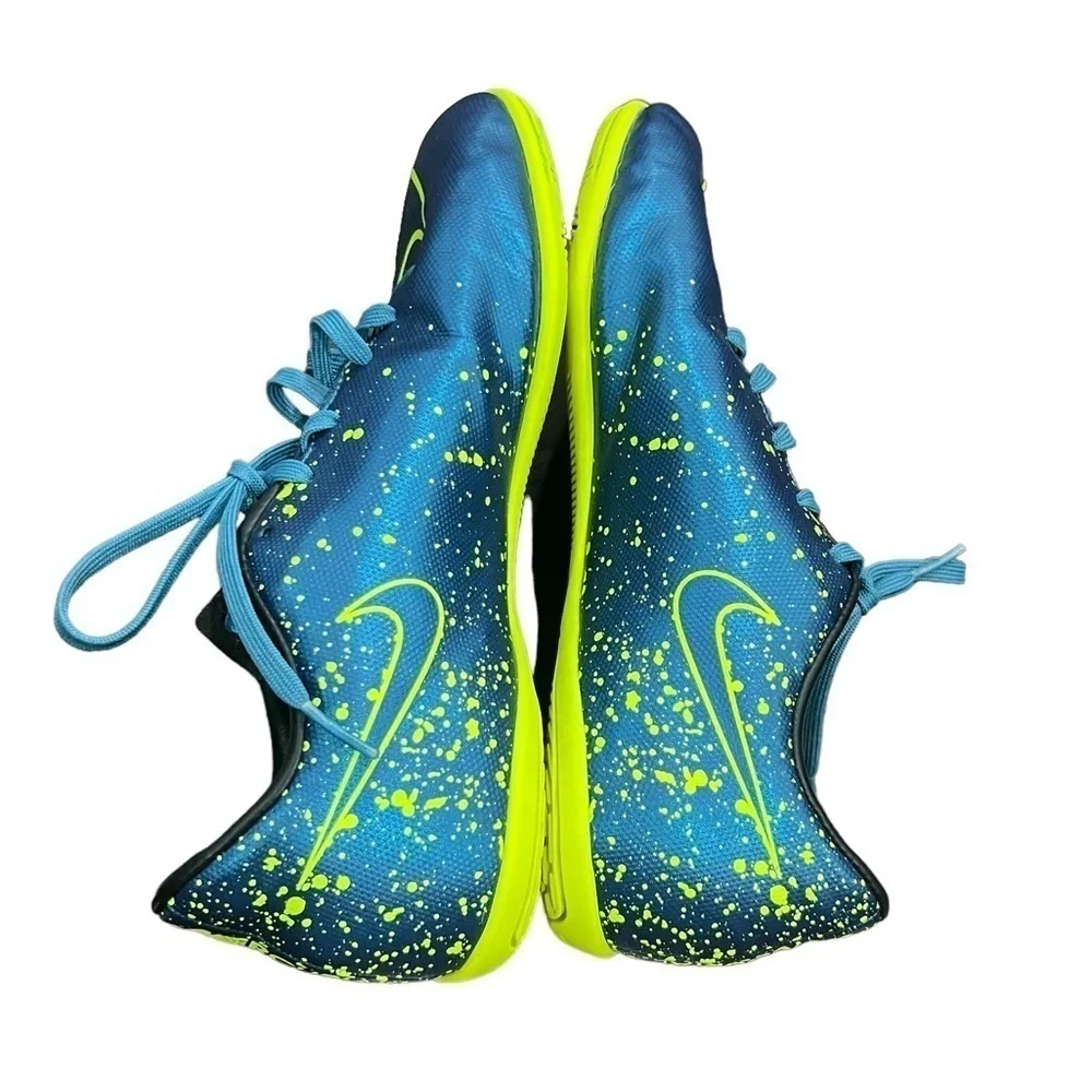 Nike Squadron Blue Volt Jr Mercurial Victory V IC PS Soccer Shoes Size 5 Youth